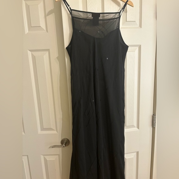 Beautiful vintage black mesh and satin like dress size XL from rose passion - Picture 4 of 6